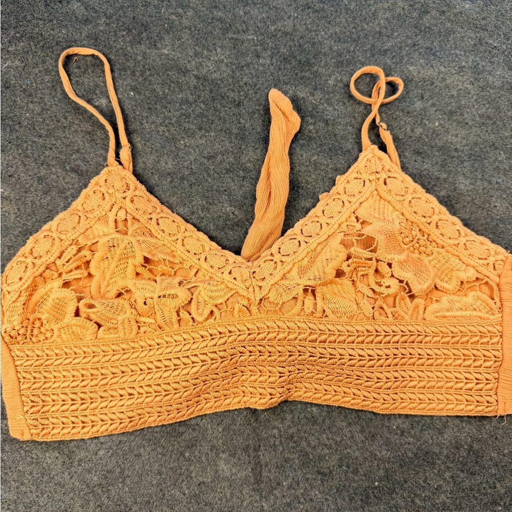 Orange Lace Bralette Aeropostale